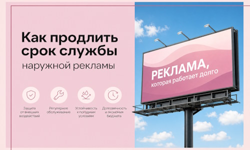 Как продлить срок службы наружной рекламы в Истре