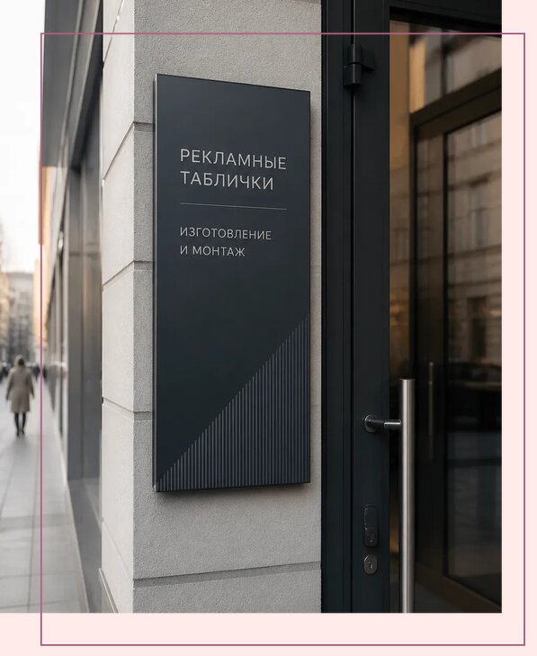 Рекламные таблички в Истре по цене от 4572 р. | Аванза-Ста