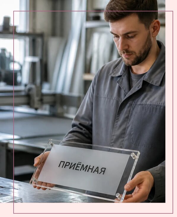 Таблички из оргстекла на заказ в Истре от 3962 р. | Аванза-Ста