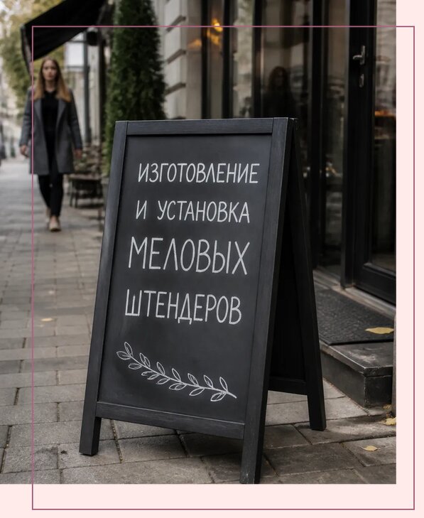 Меловые штендеры в Истре по цене от 6604 р. | Аванза-Ста